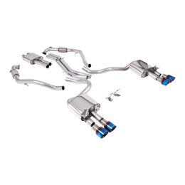 SSXAU1123, MILLTEK SSXAU1123 Cat-Back Exhaust, 2.5" (Blue Titanium GT-100 Trims) for AUDI S5 (B9) 2017- في الإمارات, دبي. Condition - new. Price 21,550 AED. Photo, seller contacts | AUTO.AE