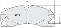 1773.13.17.44, PFC 1773.13.17.44 Front Brake Pads for PORSCHE 992 GT3 / 991 GT3/Turbo / 981/718 Cayman GT4 (13 Compound, 17 mm) في الإمارات, دبي. Condition - new. Price 3,030 AED. Photo, seller contacts | AUTO.AE