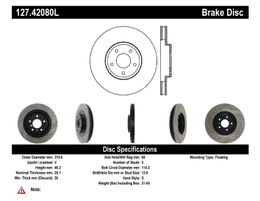 127.42080L, STOPTECH 127.42080L Front Sport Drilled & Slotted Rotor Left INFINITI/NISSAN 350Z/370Z/Altima/EX35 2003-2019 в ОАЭ, Дубай. Состояние - новое. Цена 1 390 AED. Фото, контакты продавца | AUTO.AE