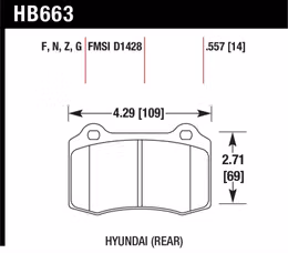 HB663F.557, HAWK HB663F.557 Brake Pads HPS Rear HYUNDAI Genesis Coupe 2.0T R-Spec/TESLA S 20012-2015 في الإمارات, دبي. Condition - new. Price 870 AED. Photo, seller contacts | AUTO.AE