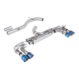 SSXVW716, MILLTEK SSXVW716 Cat-Back Exhaust, 3.15" (Blue Titanium GT-100 Trims) for VW Golf R (MK7) в ОАЭ, Дубай. Состояние - новое. Цена 14 780 AED. Фото, контакты продавца | AUTO.AE