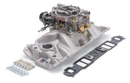 EDL-2021, Edelbrock Performer EPS Intake Manifold and Carburetor Kit for Small Block Chevy 2021 in UAE, Dubai. Condition - new. Price 3,650 AED. Photo, seller contacts | AUTO.AE