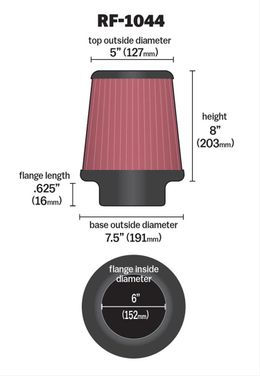 KNN-RF-1044, K&N Universal Performance Air Filters RF-1044 в ОАЭ, Дубай. Состояние - новое. Цена ⁦380 AED⁩. Фото, контакты продавца | AUTO.AE