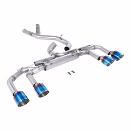 SSXVW706, MILLTEK SSXVW706 Filter-Back Exhaust, 3.15" (Blue Titanium GT-115 Trims) for VW Golf R (MK8) в ОАЭ, Дубай. Состояние - новое. Цена 15 650 AED. Фото, контакты продавца | AUTO.AE