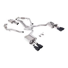 SSXAU1121, MILLTEK SSXAU1121 Cat-Back Exhaust, 2.5" (Cerakote Black GT-100 Trims) for AUDI S5 (B9) 2017- في الإمارات, دبي. Condition - new. Price 17,350 AED. Photo, seller contacts | AUTO.AE