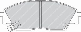FCP598H, FERODO FCP598H Front Brake Pads DS2500 for HONDA Civic 1988-1992 in UAE, Dubai. Condition - new. Price 940 AED. Photo, seller contacts | AUTO.AE