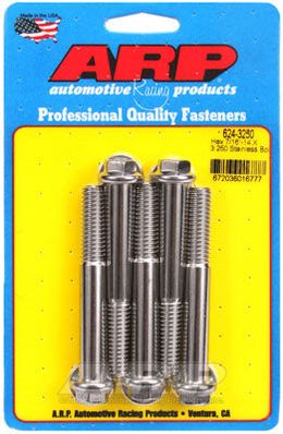 624-3250, ARP 624-3250 SAE Bolt Kit 7/16-14 X 3.250 hex 1/2 wrenching SS bolts в ОАЭ, Дубай. Состояние - новое. Цена 280 AED. Фото, контакты продавца | AUTO.AE