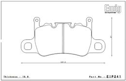 EIP241MX72, ENDLESS EIP241MX72 Rear brake pads PORSCHE 991 GT3/Cayman GT4 in UAE, Dubai. Condition - new. Price 1,170 AED. Photo, seller contacts | AUTO.AE