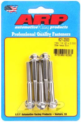 621-2000, ARP 621-2000 SAE Bolt Kit 1/4-20 x 2.000 hex SS bolts в ОАЭ, Дубай. Состояние - новое. Цена 210 AED. Фото, контакты продавца | AUTO.AE