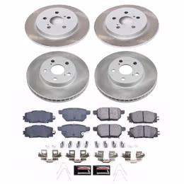 PWR-SC5871, PowerStop Z17 Evolution Plus Semi-Coated Rotor Brake Kits for 2011-2013 CT200H, 2010-2015 PRIUS, 2012-2015 PRIUS PLUG-IN - SC5871 в ОАЭ, Дубай. Состояние - новое. Цена 1 040 AED. Фото, контакты продавца | AUTO.AE