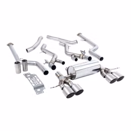 SSXBM1293, MILLTEK SSXBM1293 Cat-Back Exhaust, 3" (Brushed Titanium GT-115 Trims) for BMW M2 (G87) OPF/GPF in UAE, Dubai. Condition - new. Price 24,440 AED. Photo, seller contacts | AUTO.AE