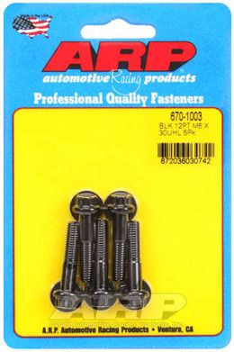 670-1003, ARP 670-1003 Metric Thread Bolt Kit M6 x 1.00 x 30 12pt black oxide bolts in UAE, Dubai. Condition - new. Price 200 AED. Photo, seller contacts | AUTO.AE