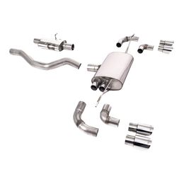 SSXLR150, MILLTEK SSXLR150 Filter-Back Exhaust, 3" (Polished GT-90 Trims) for LAND ROVER Defender 90 P400 2020- في الإمارات, دبي. Condition - new. Price 12,300 AED. Photo, seller contacts | AUTO.AE