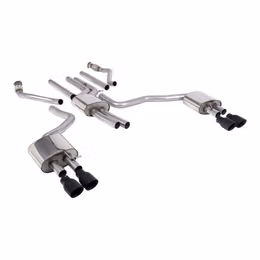 SSXAU1056, MILLTEK SSXAU1056 Cat-Back Exhaust, 2.76" (Cerakote Black GT-100 Trims) for AUDI A6 3.0L TFSI S-Line (C7.5) 2015-2018 in UAE, Dubai. Condition - new. Price 14,290 AED. Photo, seller contacts | AUTO.AE
