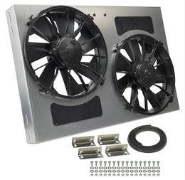 DER-16837, 12 Inch 4,000 CFM Derale High-Output Dual RAD Fan and Shroud Kit 16837 в ОАЭ, Дубай. Состояние - новое. Цена ⁦3 020 AED⁩. Фото, контакты продавца | AUTO.AE