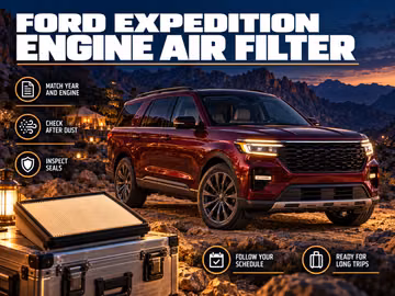 Ford Expedition engine air filter: selection and replacement