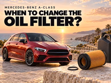 How often to change the oil filter on a Mercedes-Benz A-Class