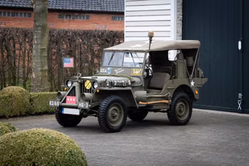 Willys Jeep Model MB 4x4 Military Vehicle with Bantam Trailer, 1942