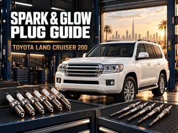 When Should Spark Plugs and Glow Plugs Be Replaced on a Toyota Land Cruiser 200?