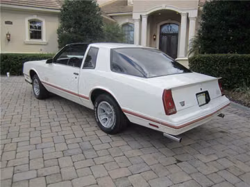 CHEVROLET MONTE CARLO SS 2 DOOR AERO COUPE, 1987