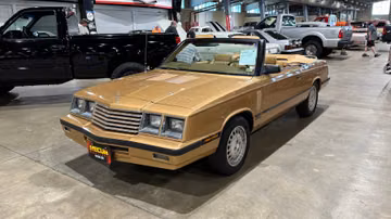 Dodge 600 ES Turbo Convertible, 1985