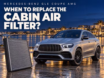 How often to replace the cabin air filter in a Mercedes-Benz GLE Coupe AMG