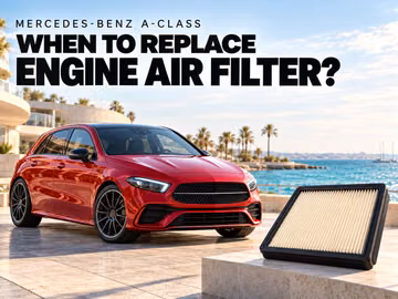 Когда следует менять воздушный фильтр двигателя Mercedes-Benz A-Class?