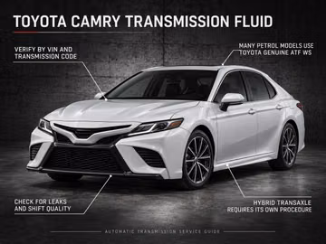 كم مرة ينبغي تغيير سائل ناقل الحركة الأوتوماتيكي في Toyota Camry؟