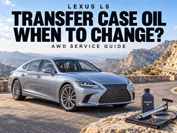 When to change transfer case oil in a Lexus LS