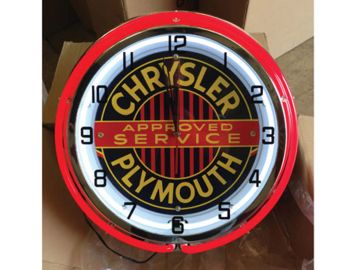 Chrysler Plymouth Neon Clock