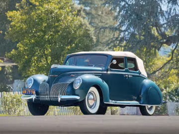Lincoln-Zephyr Convertible Sedan, 1939