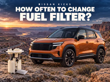When should you replace the fuel filter on a Nissan Kicks?