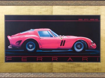 FERRARI 250 GTO; POSTER ON BOARD