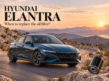 When to change the oil filter on a Hyundai Elantra