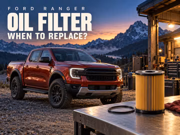 When should you replace the Ford Ranger oil filter in the UAE?