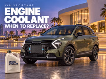 When to change the coolant in a Kia Sportage