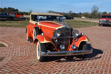 NASH AMBASSADOR 8 CONVERTIBLE SEDAN, 1932