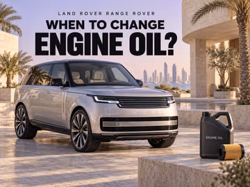When to change the engine oil in a Land Rover Range Rover
