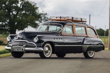 Buick Roadmaster Estate Wagon (Woodie)-Auction Lot, 1949