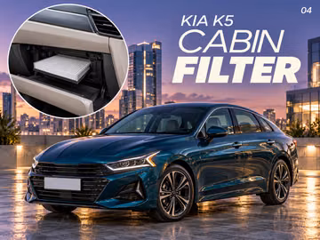 4 Kia K5 cabin air filter replacement