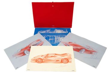 Ferrari F50 Lithograph Print Set