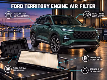 Ford Territory engine air filter checks and replacement