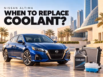 When to replace coolant in the Nissan Altima