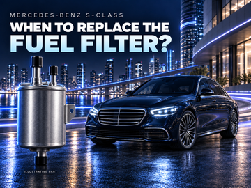 How often should you replace the fuel filter on a Mercedes-Benz S-Class?