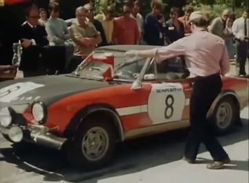 Fiat-Abarth 124 Rally in The Evolution of the Drift Angle – 50 years of rally (2002)