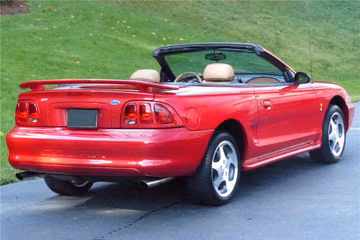 FORD MUSTANG COBRA CONVERTIBLE, 1996