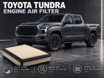 Когда следует менять воздушный фильтр двигателя Toyota Tundra?