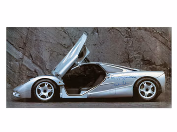 McLaren F1 Poster Signed by Jonathan Palmer
