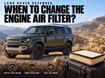 When to replace the Land Rover Defender engine air filter