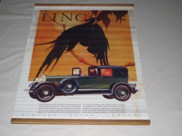 Lincoln Town Car Advertising Poster 53" x 68" Unframed